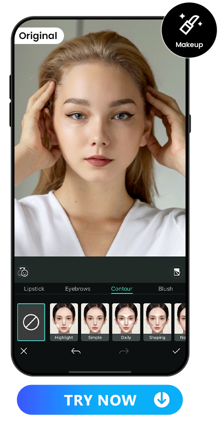 apply daily contour style to a woman's photo